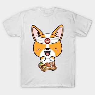 Sushi Chef Corgi T-Shirt